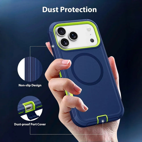 3 in 1 Heavy Duty OTT-Box Magnetic Case For iPhone 18 Pro Max 17 16 15 14 Plus