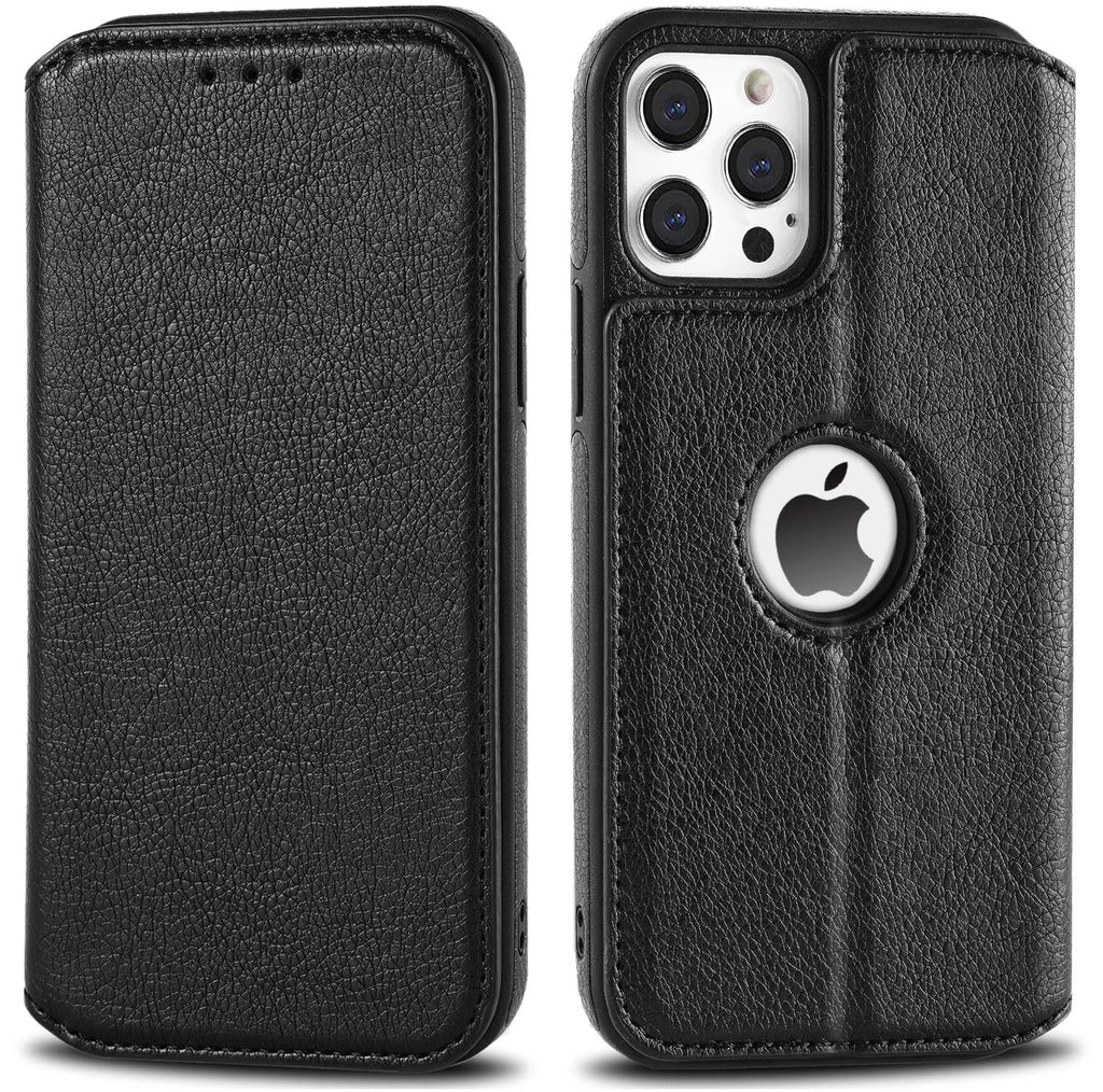 Leather Case For iPhone 16 15 14 13 12 11 Pro Max XS XR Wallet Case [RFID