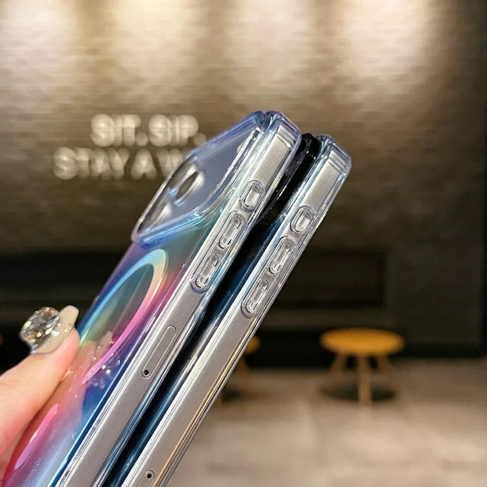 Glitter Shell Marble Magnetic Soft Case for IPhone 17 16 15 14 13 Pro Max Plus