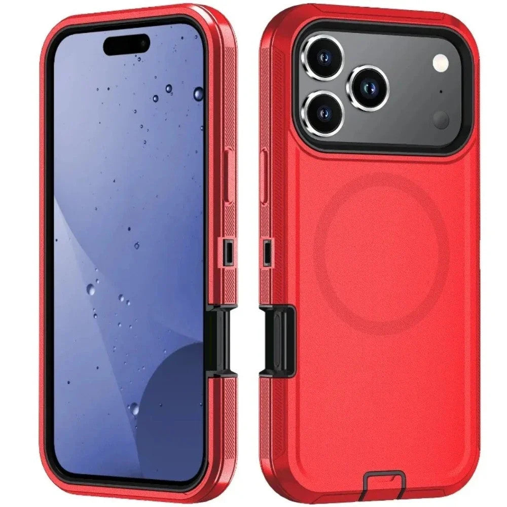 Hybrid OTT Armor Protection Magnetic Case For iPhone Air 17 16 15 14 Plus 13 12