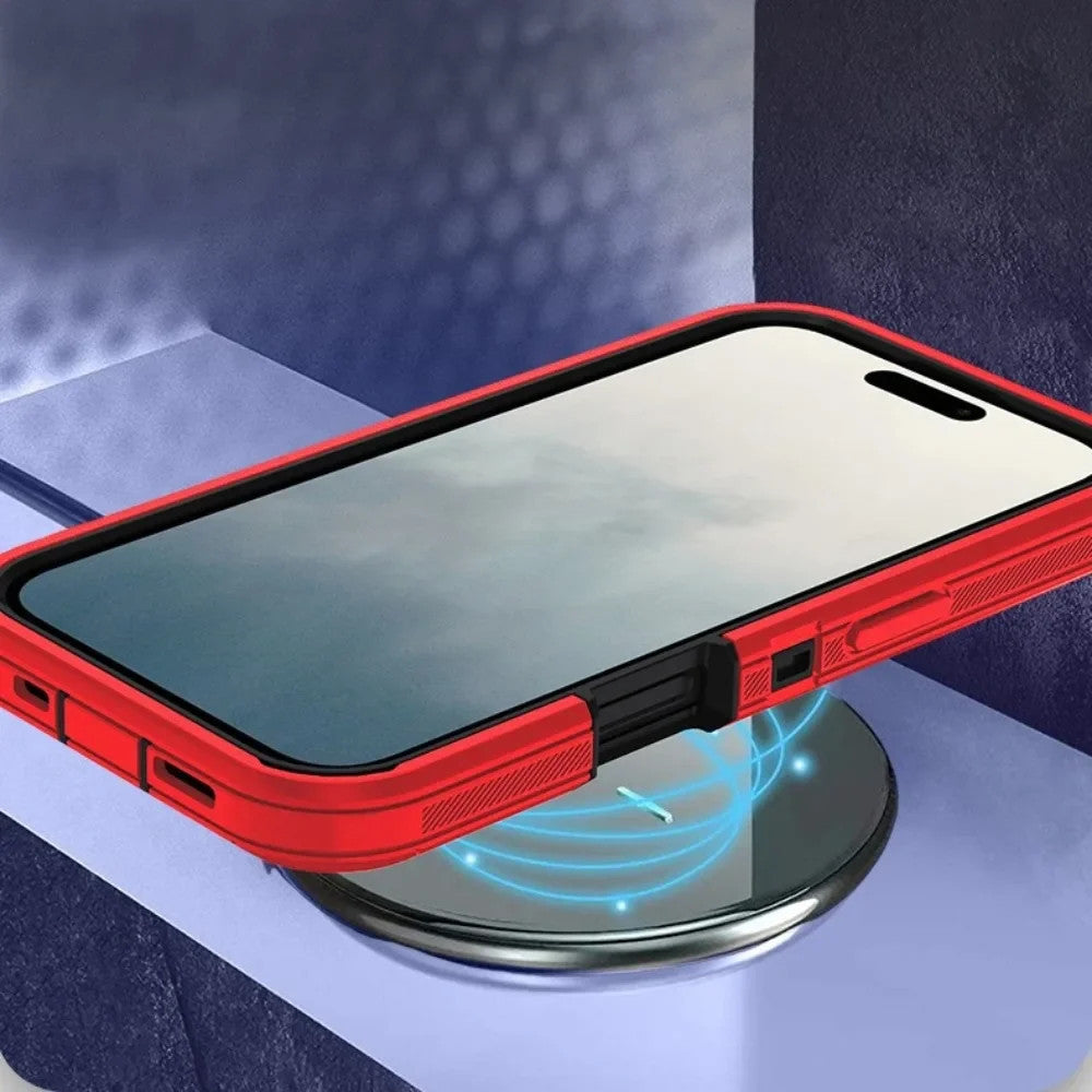 For Magnetic Strong Magnets 3-Layer Hybrid Case For iPhone 17 Pro Max 17e Air