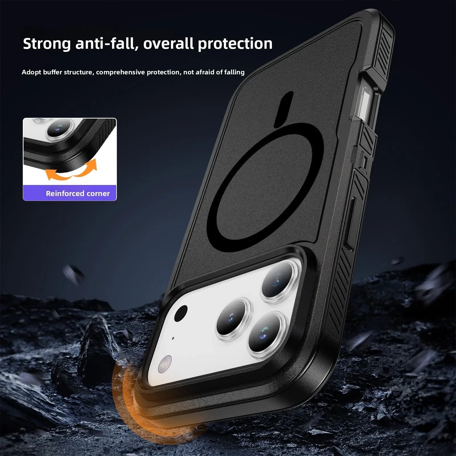Rugged Clear Other Armor Box Phone Case For IPhone 17 Air 16 15 14 Plus 13 12