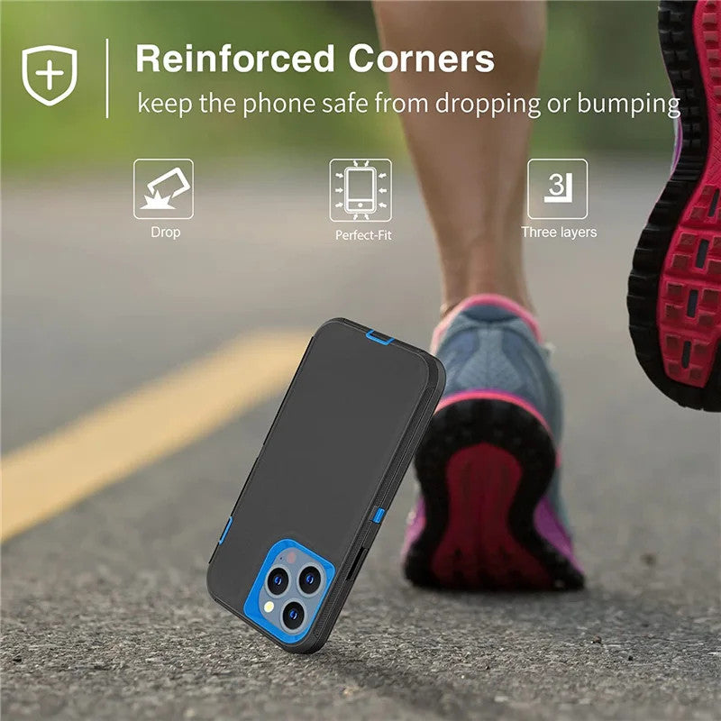 Defender Case for iPhone 14 Plus 13 15 Pro Max 11 Pro Max 12 Mini XR X XS Max 7