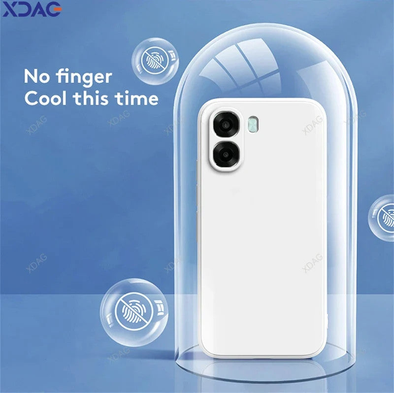 High Qualtiy Candy Phone Case for OPPO A6X 4G 5G Funda Square Liquid Silicone