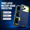 3 in 1 Heavy Duty OTT-Box Magnetic Case For iPhone 18 Pro Max 17 16 15 14 Plus