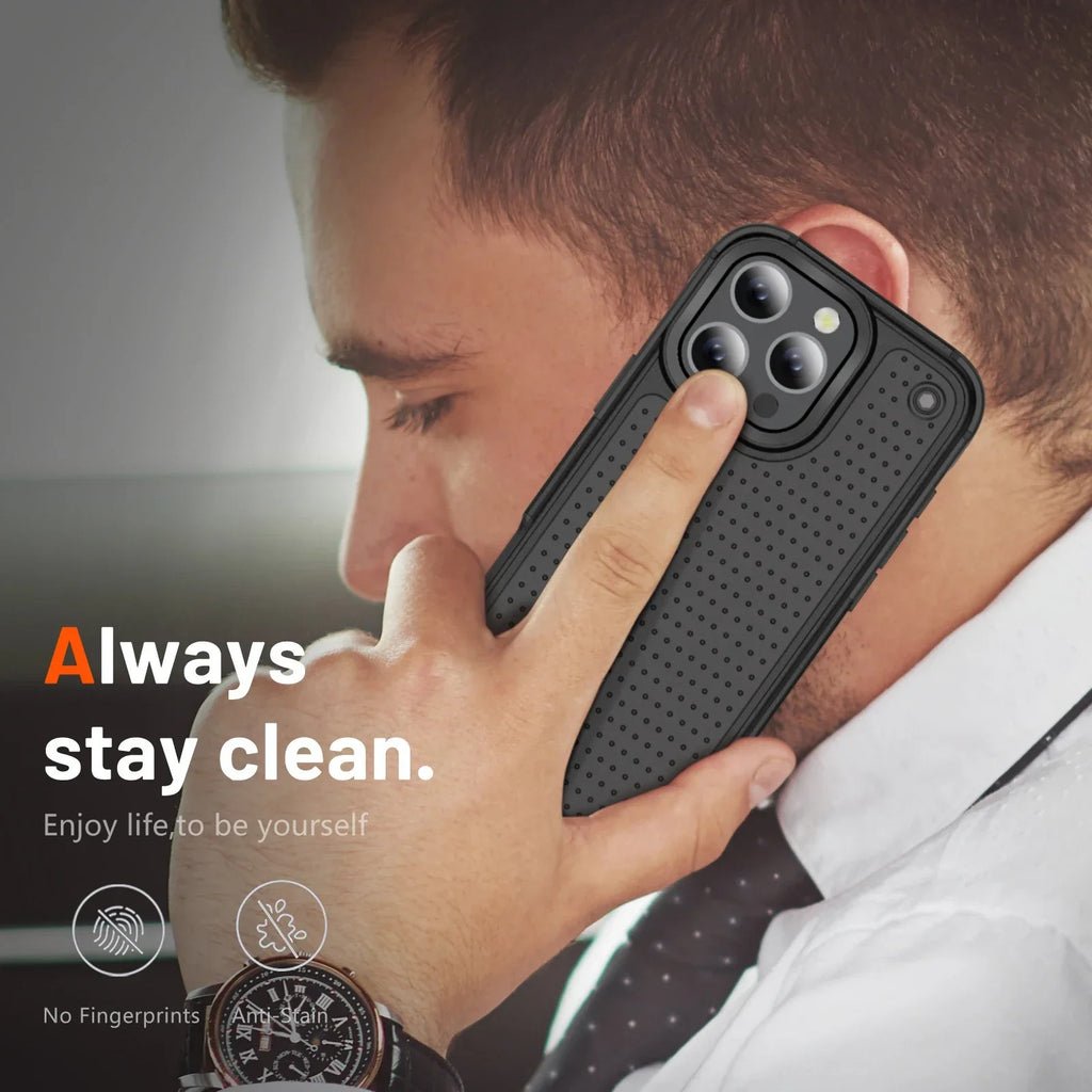 Hybrid Rugged Armor Shockproof Phone Case For iPhone 11 12 13 14 15 16 Pro Max