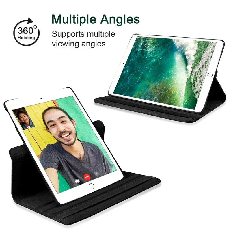 for New iPad Pro 11/10.5/9.7 Air 4/3/2 10.2/9.7 mini 3/4/5 Smart Case 360°