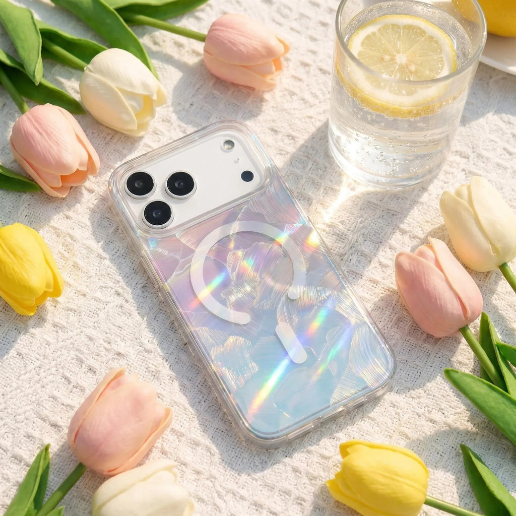 Laser Gradient For Magnetic Case For iPhone Air 17E 17 16 15 14 Pro Max Plus 13