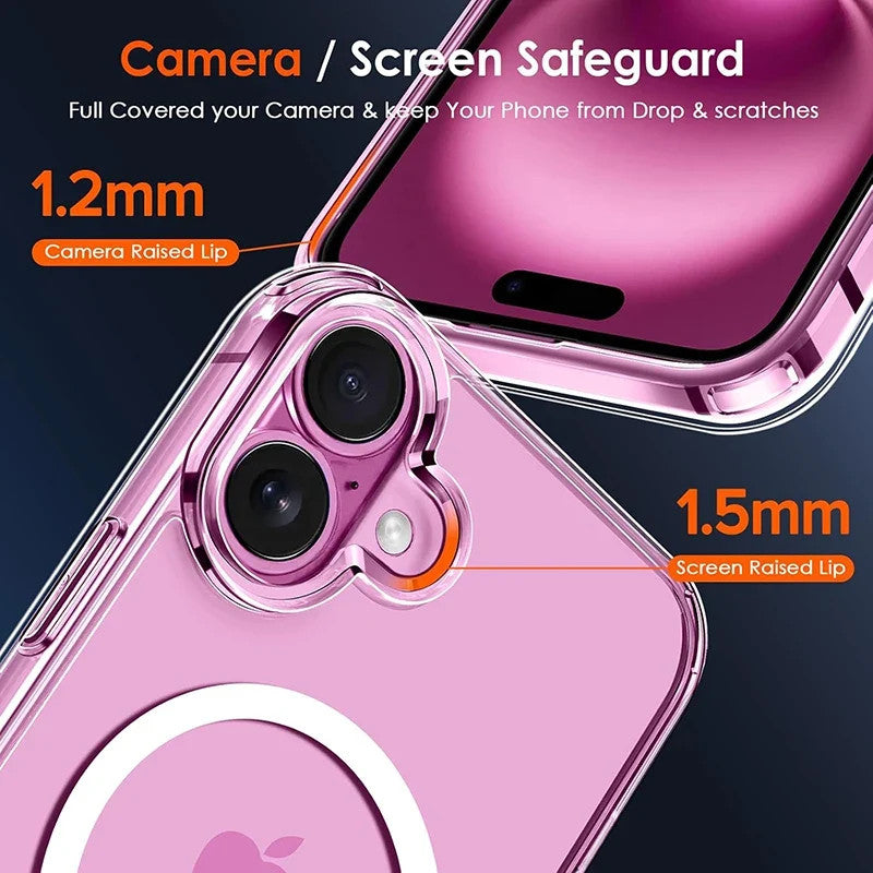 Magnetic Case For iPhone 16 15 14 13 12 11 Pro Max Plus Mini For Magnetic