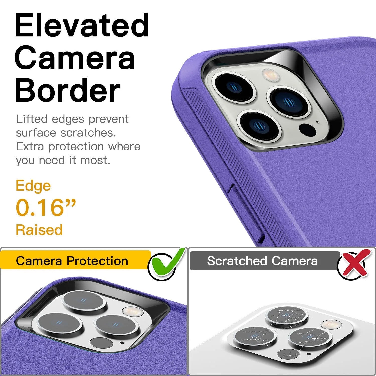 Hybrid Case Cover for iPhone 11 12 13 14 15 16 ProMax Shockproof Rugged
