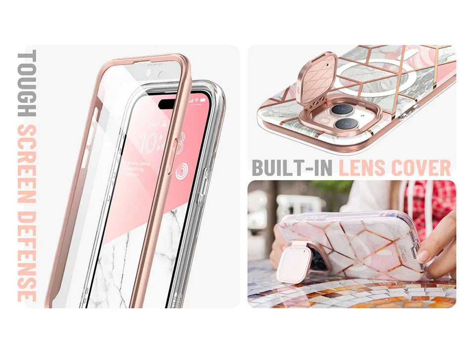 For iPhone 15/14/13 Case 6.1" I-BLASON Cosmo Mag Slim Stylish Full-Body