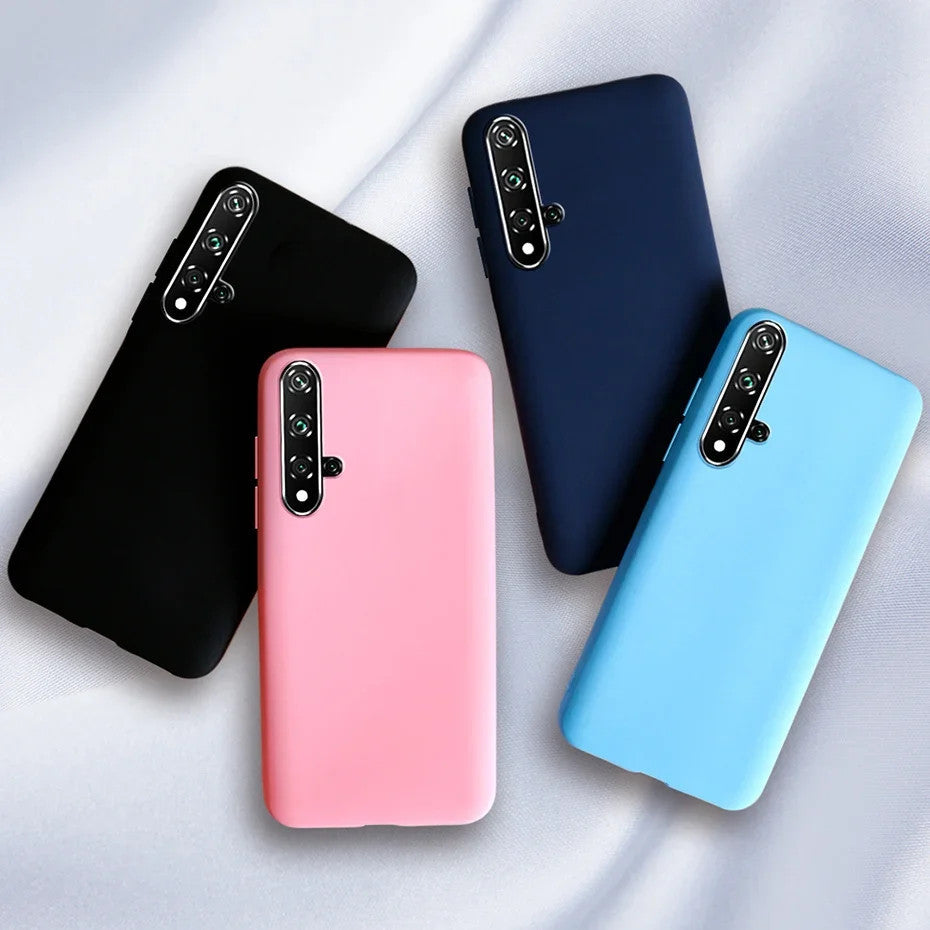 Candy color Phone Case For Huawei Honor 20 Nova 5T Shockproof Case For Huawei