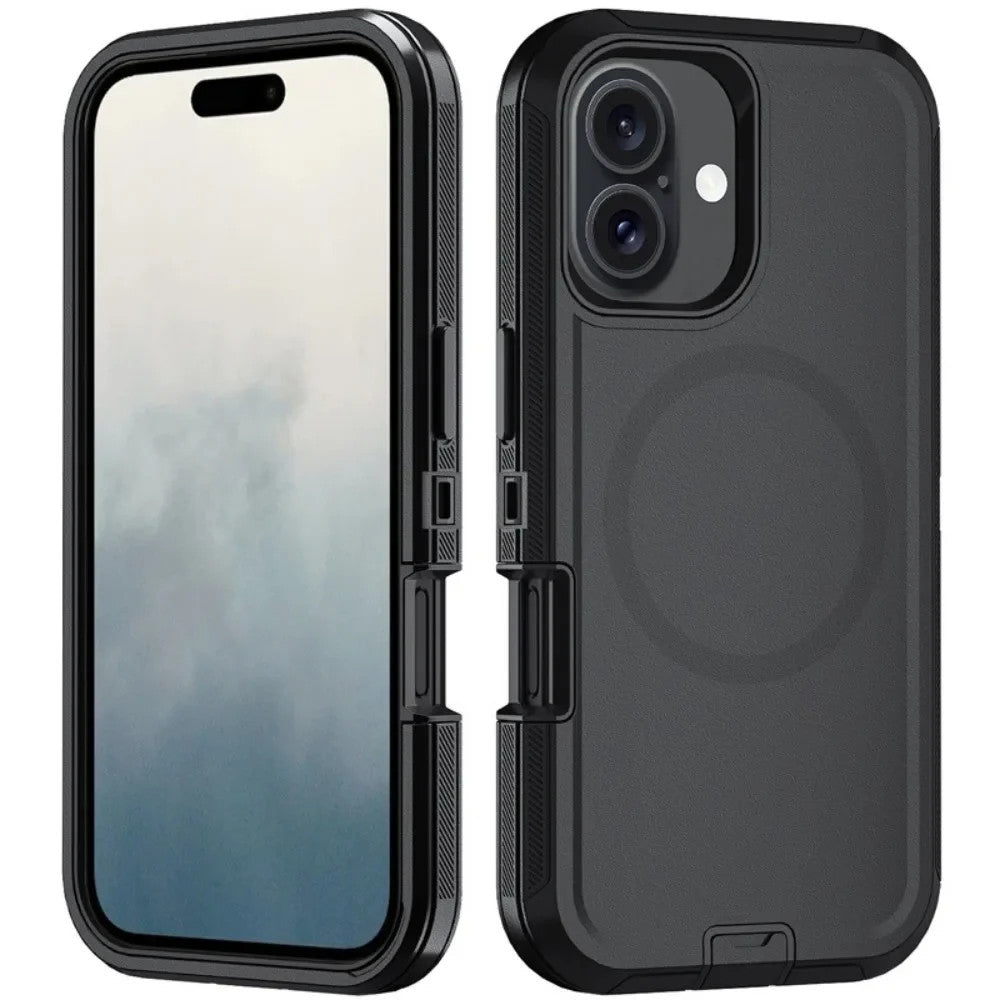 For Magnetic Strong Magnets 3-Layer Hybrid Case For iPhone 17 Pro Max 17e Air