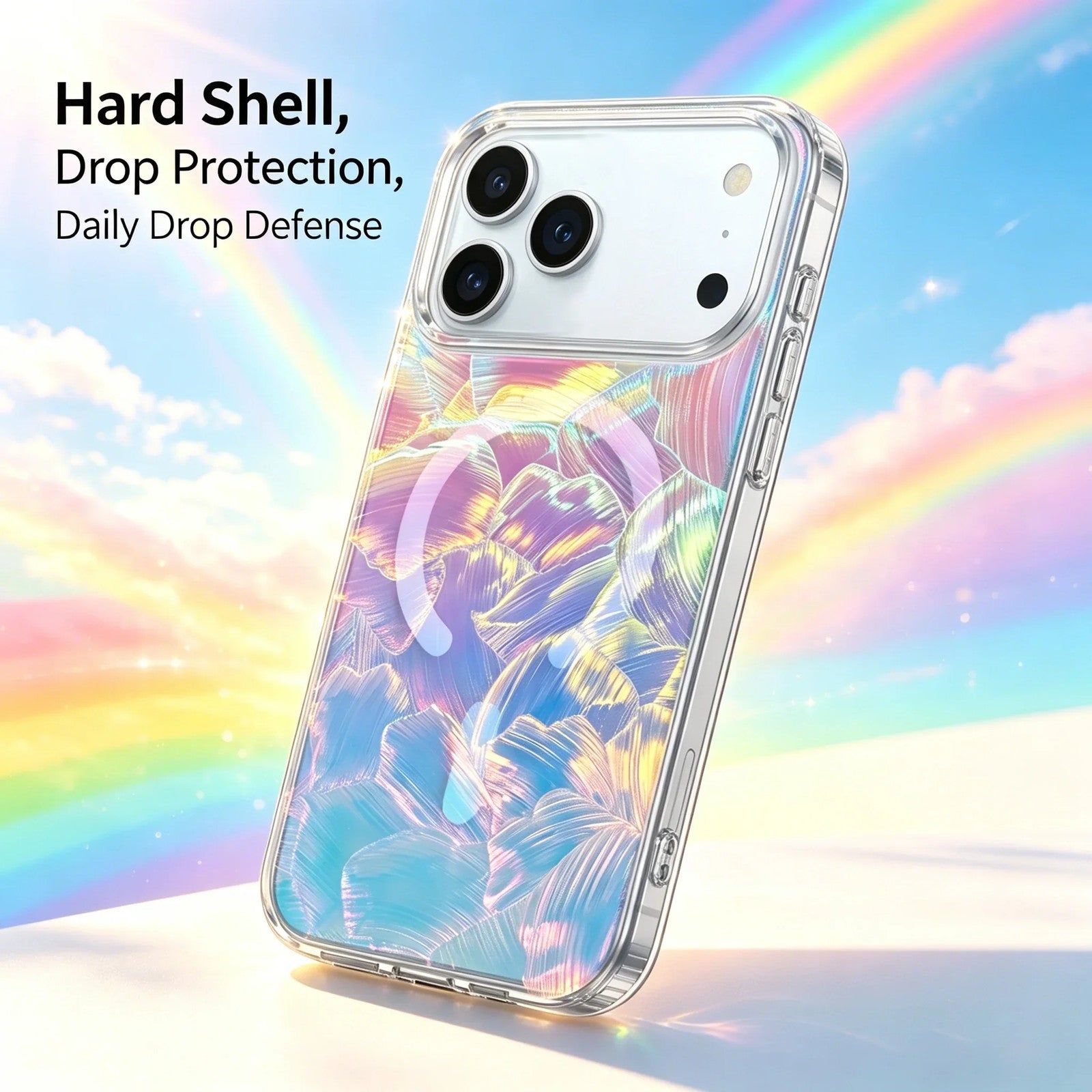 Laser Gradient For Magnetic Case For iPhone Air 17E 17 16 15 14 Pro Max Plus 13