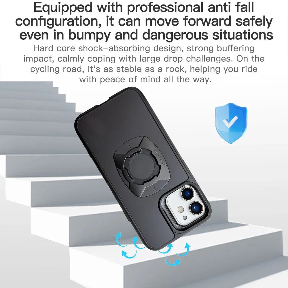 Twsit Lock Phone Case Holder MotorCycle Bicycle iPhone case Quick Lock Fit for