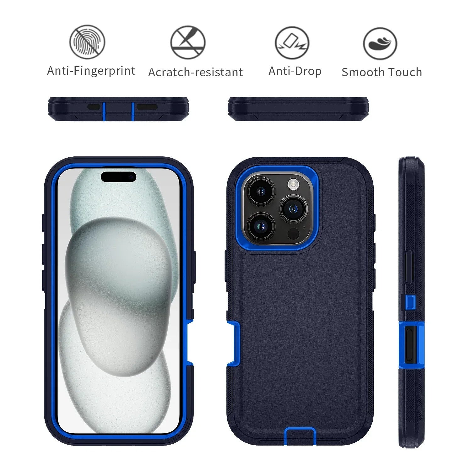 Orginal Hybrid Armor Box Heavy Duty Rugged Phone Case for Iphone16 Pro Max 11