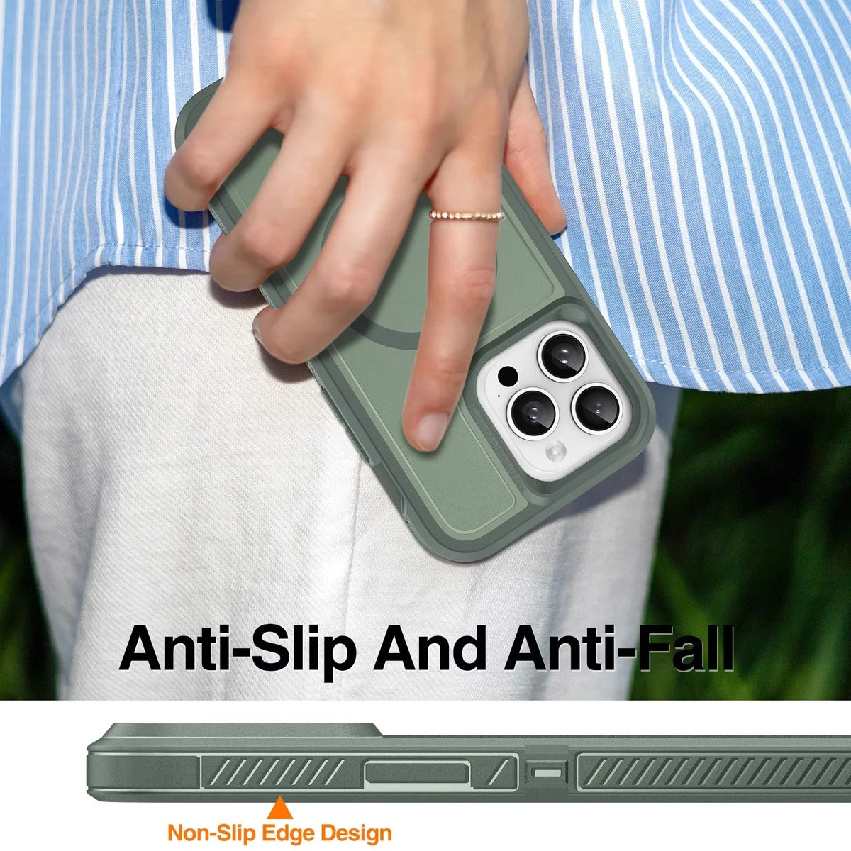 Matte Anti-slip Rugged Armor magnetic phone case for iPhone 15 14 13 12 11 Pro