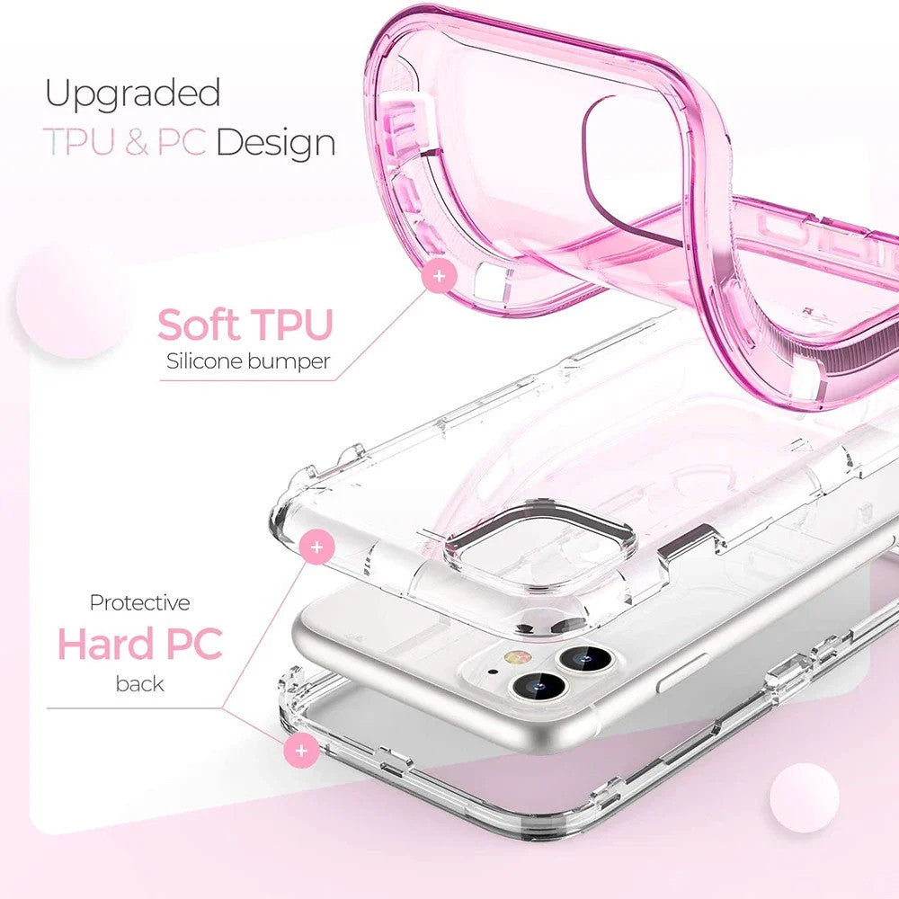 Hybrid Heavy Duty Case For iPhone 14 13 11 12 15 16 Pro Max X XSMAX XR XS 7 8
