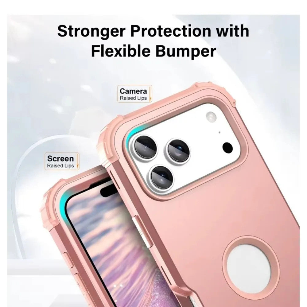 Heavy Duty Hybrid Armor Defender Phone Case For iPhone 17 16 15 14 13 Pro Max