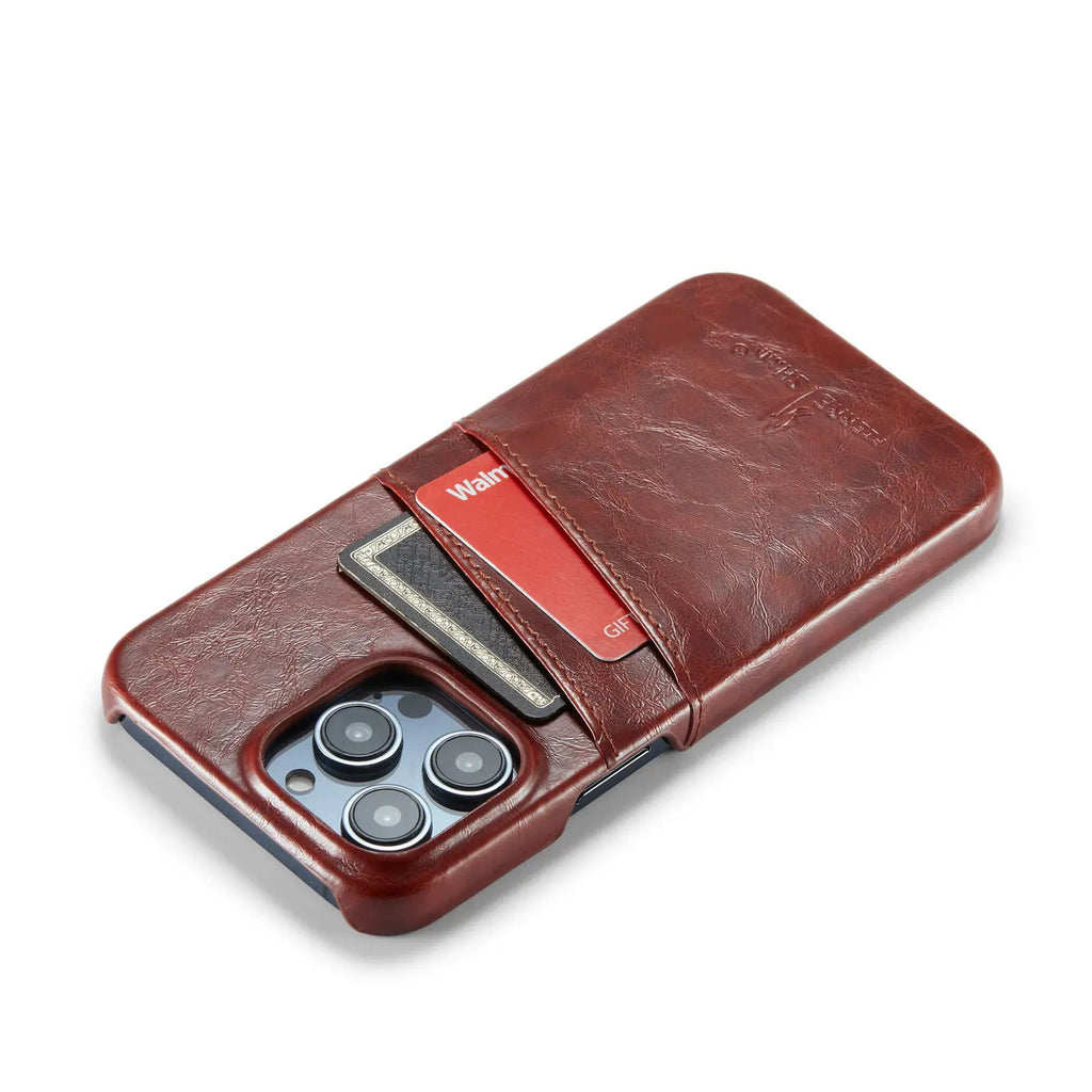 Card Case for iPhone 15 14 13 12 11 Pro Max 2 Card Holder Pockets Luxe M2