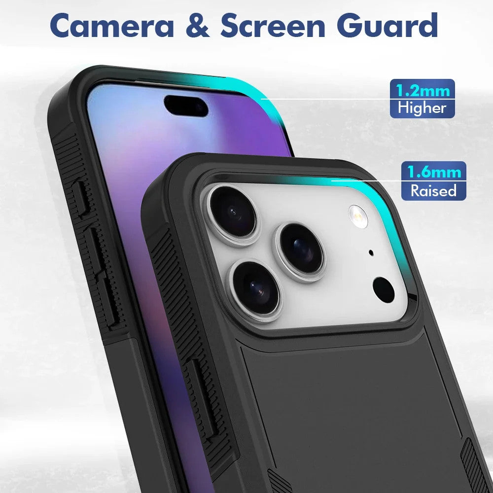 Hybrid Rugged Armor Shockproof Case For iPhone 17 Air 16E 16 15 14 Plus 13 12