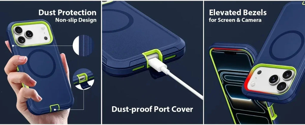3 in 1 Heavy Duty OTT-Box Magnetic Case For iPhone 18 Pro Max 17 16 15 14 Plus