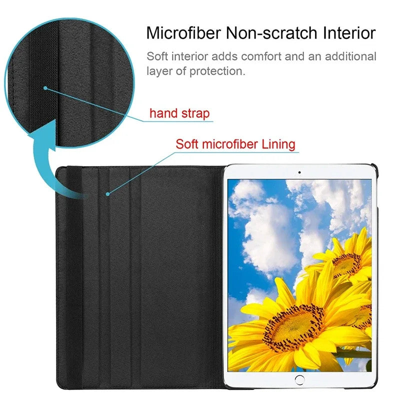 for New iPad Pro 11/10.5/9.7 Air 4/3/2 10.2/9.7 mini 3/4/5 Smart Case 360°