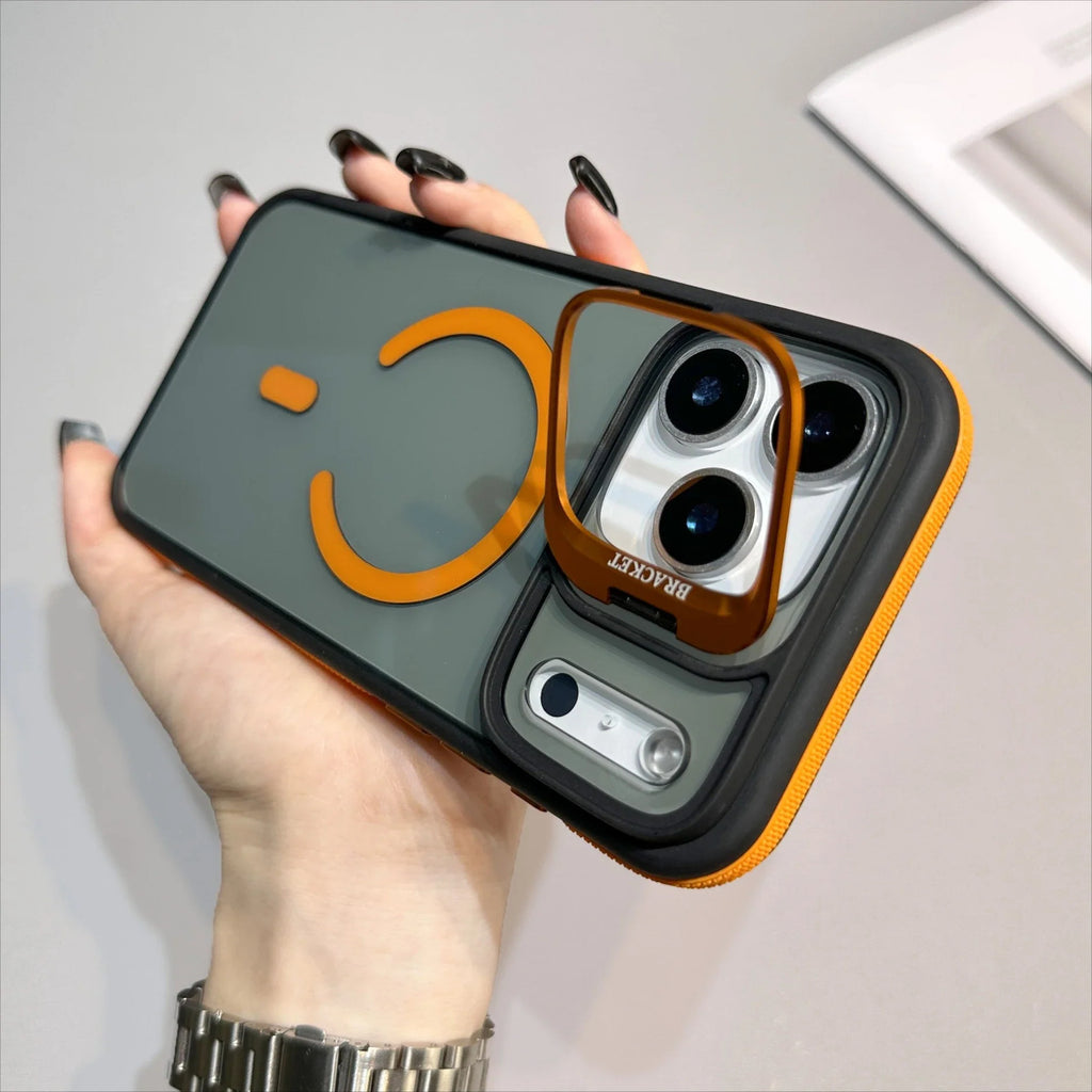 Luxury Matte Transparent Magsafe Kickstand Stand Phone Case For iPhone 17 Air