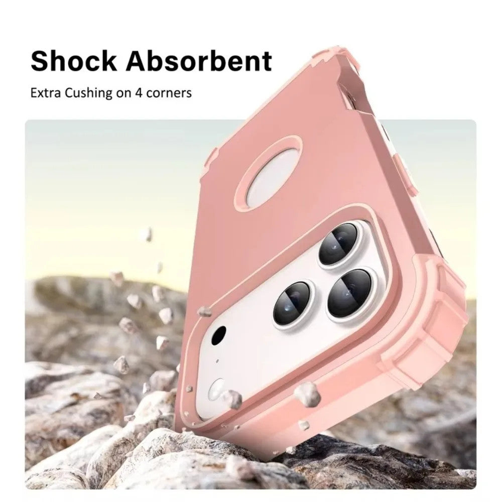 Heavy Duty Hybrid Armor Defender Phone Case For iPhone 17 16 15 14 13 Pro Max