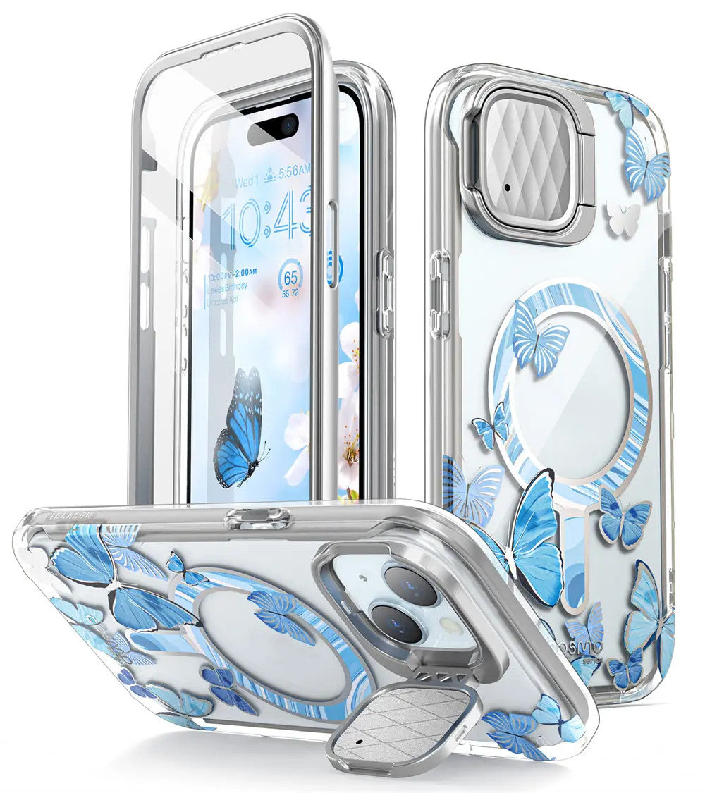 For iPhone 15/14/13 Case 6.1" I-BLASON Cosmo Mag Slim Stylish Full-Body