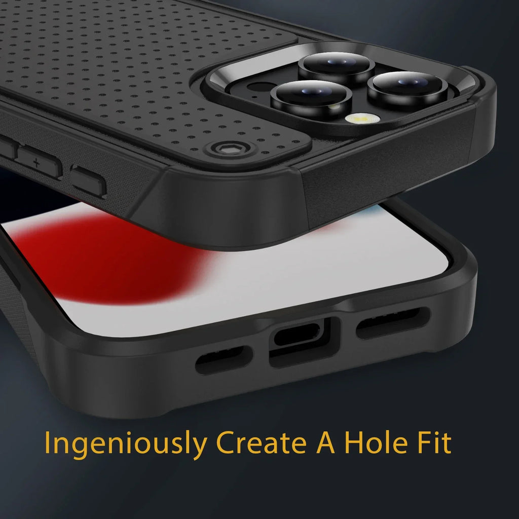 Hybrid Rugged Armor Shockproof Phone Case For iPhone 11 12 13 14 15 16 Pro Max