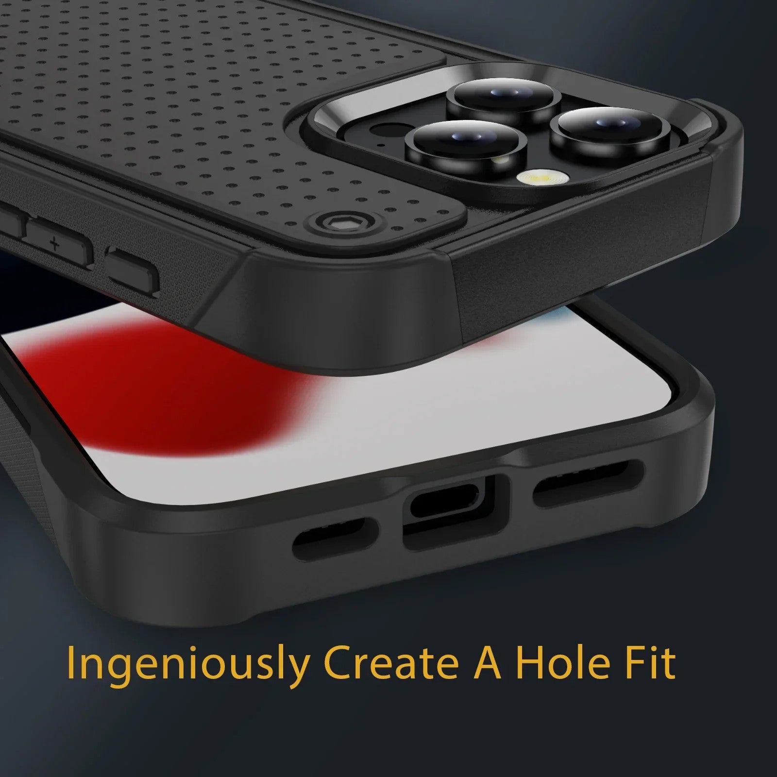 Hybrid Rugged Armor Shockproof Phone Case For iPhone 11 12 13 14 15 16 Pro Max