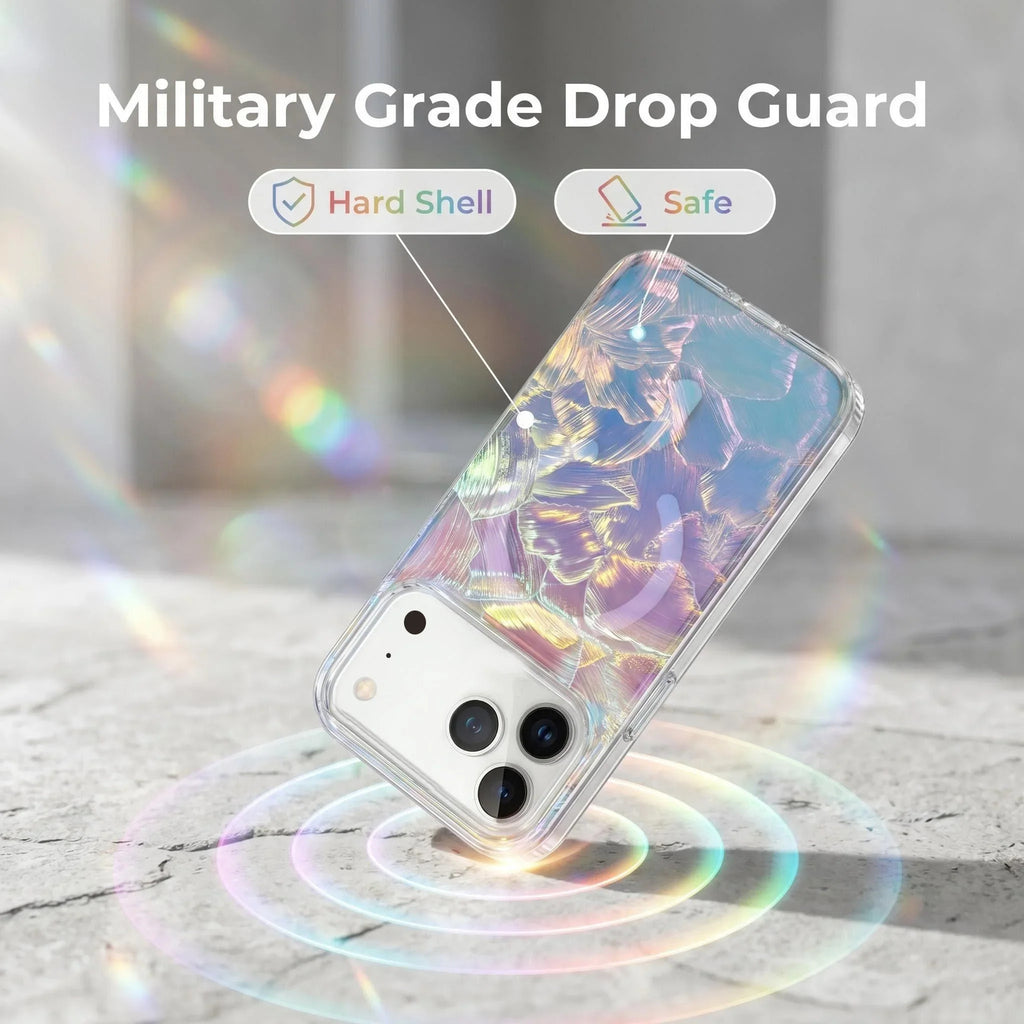 Laser Gradient For Magnetic Case For iPhone Air 17E 17 16 15 14 Pro Max Plus 13