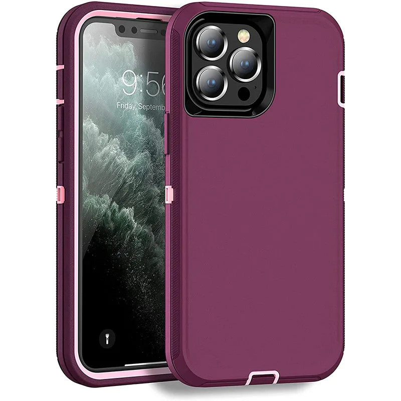 Defender Case for iPhone 14 Plus 13 15 Pro Max 11 Pro Max 12 Mini XR X XS Max 7