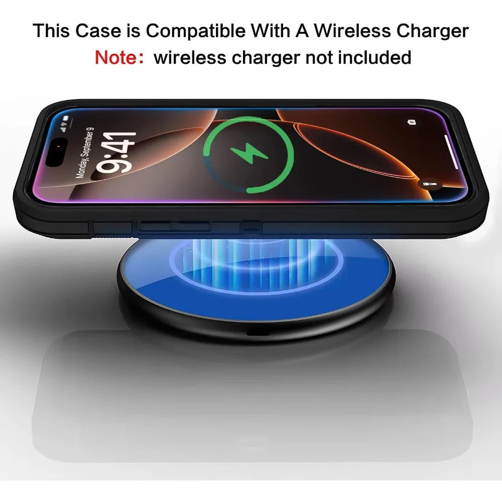 3IN1 Hybrid Military Anti-Shock Strong Phone Case For iPhone 17 Air 16 11 12 13