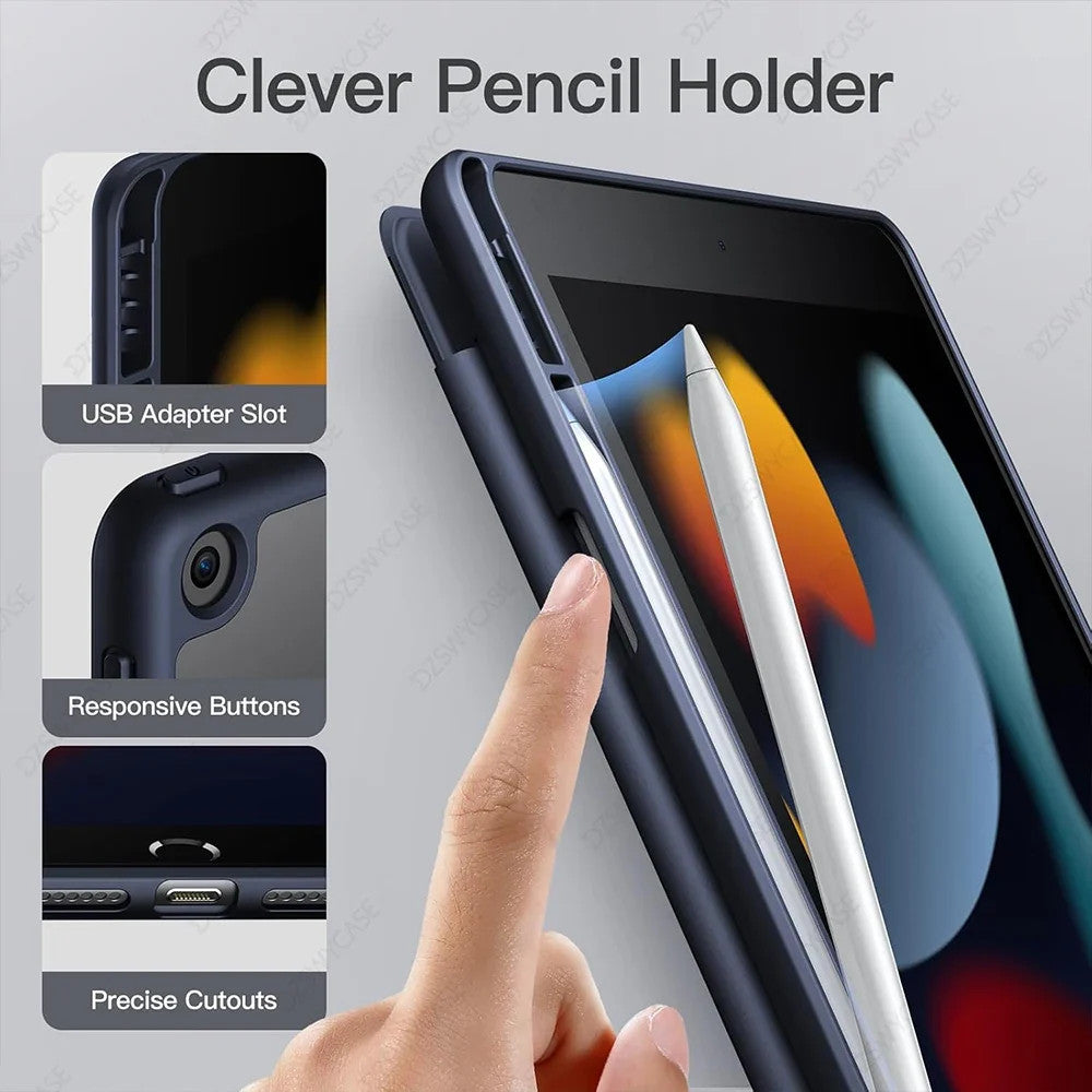 Hybrid Slim Case for iPad 9th/8th/7th Generation (2021/2020/2019)10.2 Inch with