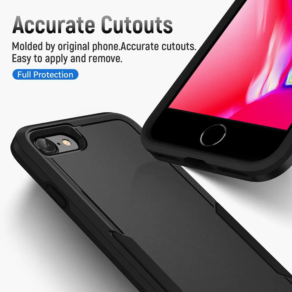 For iPhone SE 3 2022 Case Shockproof Hybrid Case Dual Layer Design Hard Cover