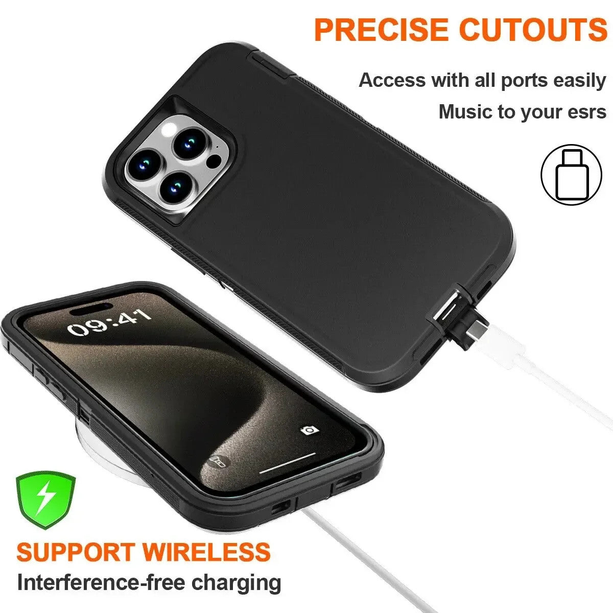 3 IN1 For iPhone 17 Air 16E 15 16 14 Plus 12 13 MINI 14 15 16 Pro Max Heavy