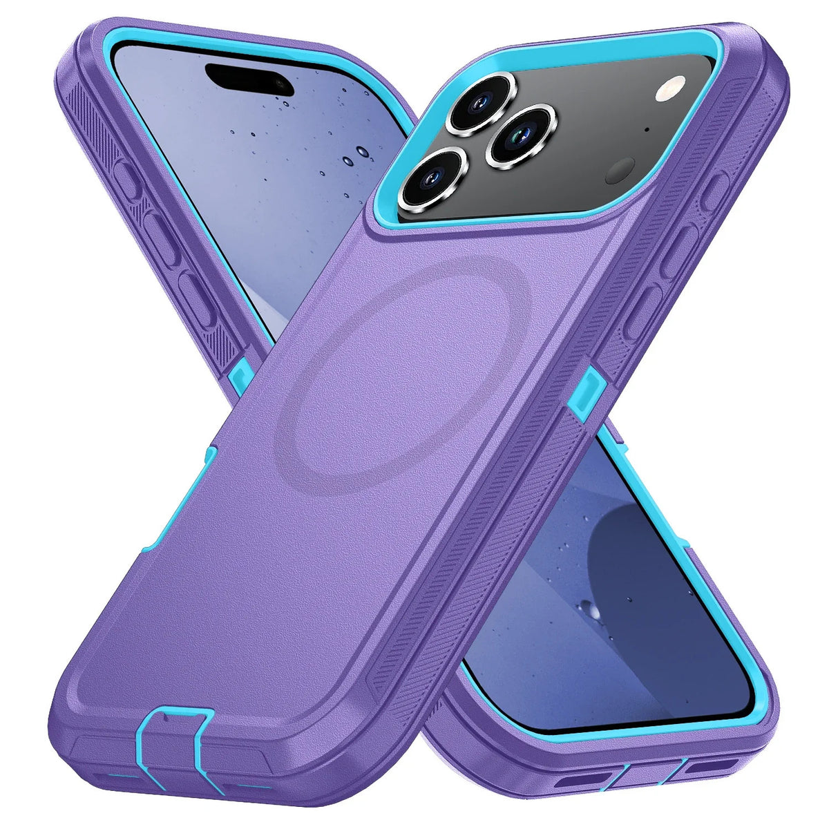 Hybrid OTT Armor Protection Magnetic Case For iPhone Air 17 16 15 14 Plus 13 12