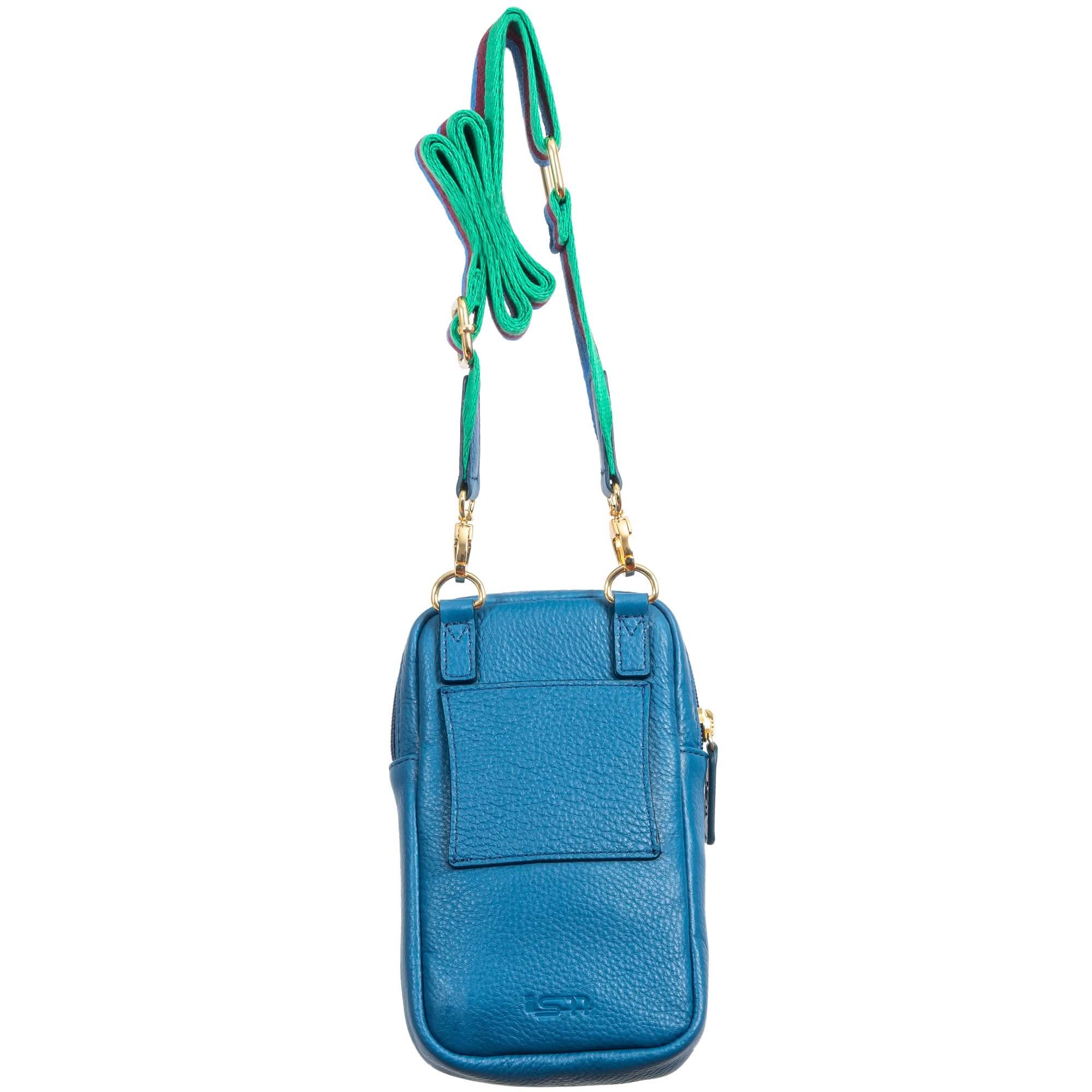 Sophia Full-Grain Leather Phone Crossbody Wallet Bag
