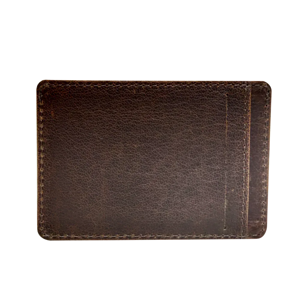 Cambridge Slim Full-Grain Leather Card Wallet with RFID Protection