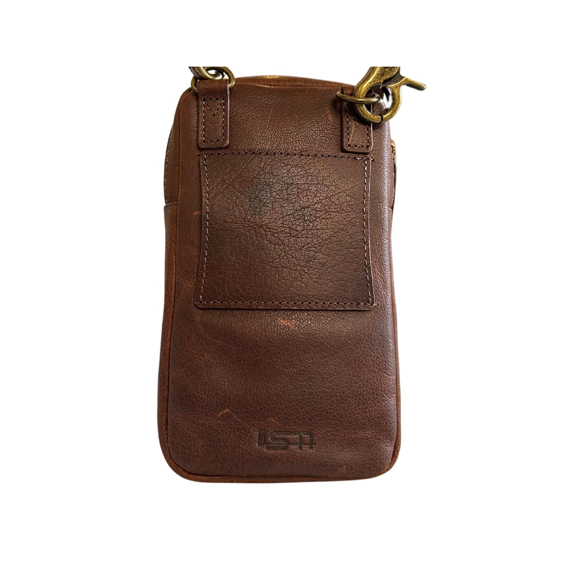 Full-Grain Leather Phone Crossbody Bag – Cambridge Phone Wallet Pouch