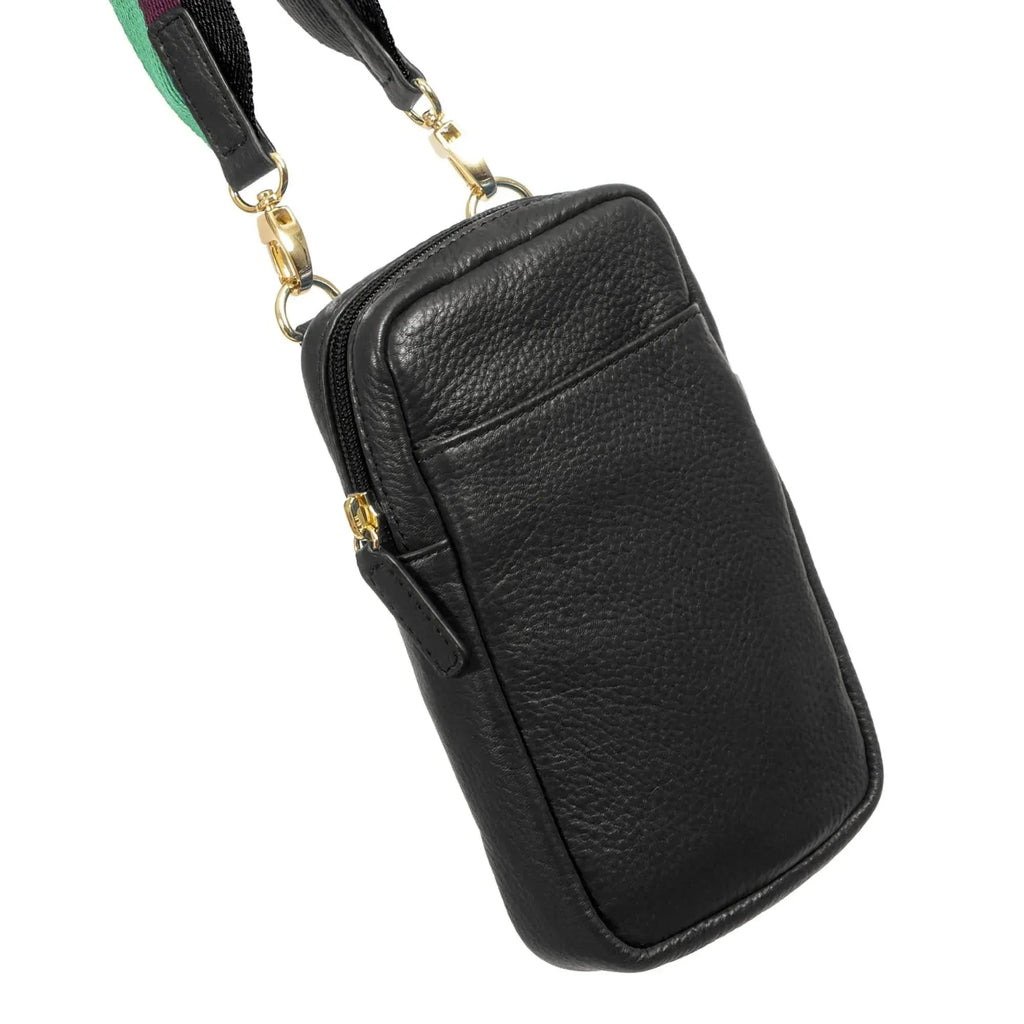 Sophia Full-Grain Leather Phone Crossbody Wallet Bag