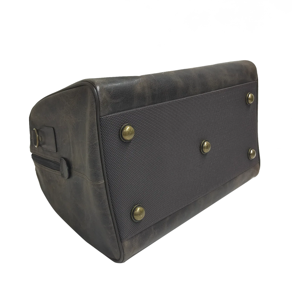 Crazy Horse Leather Weekender Bag – Full-Grain Travel Duffel with Laptop Pocket