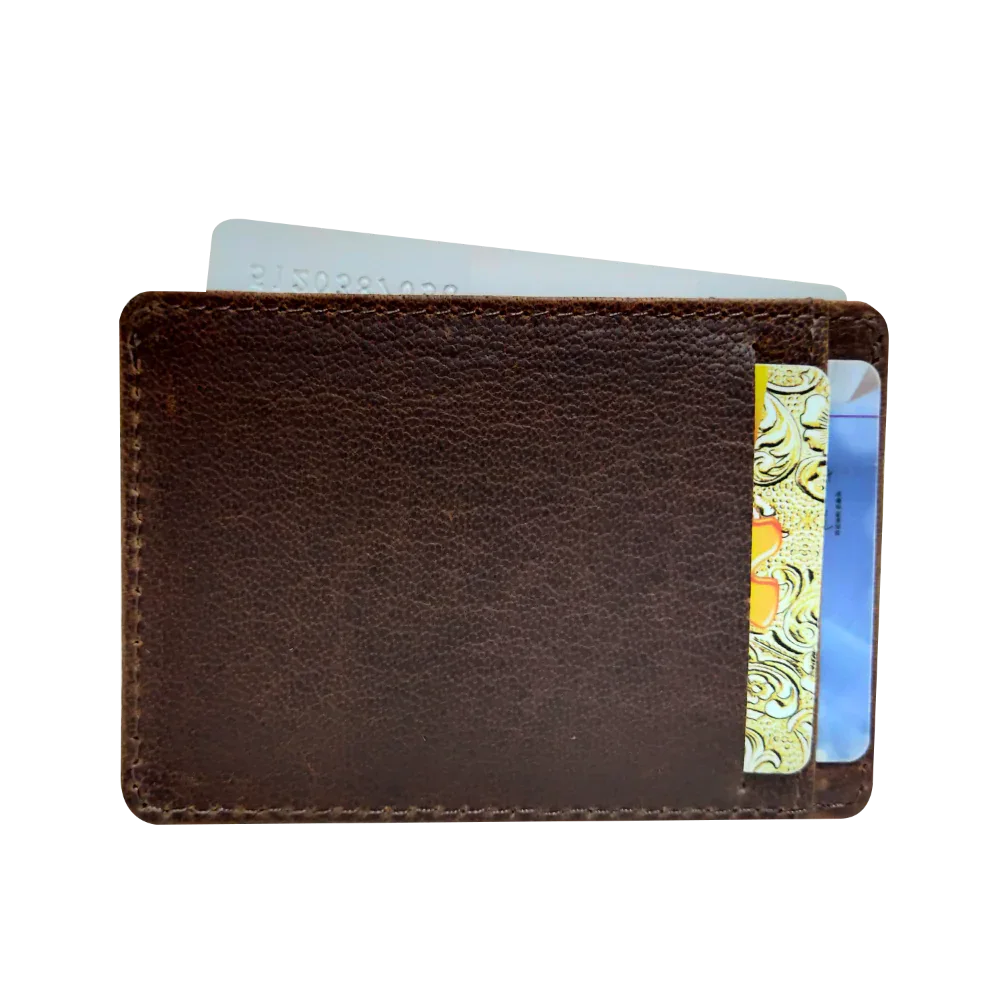 Cambridge Slim Full-Grain Leather Card Wallet with RFID Protection