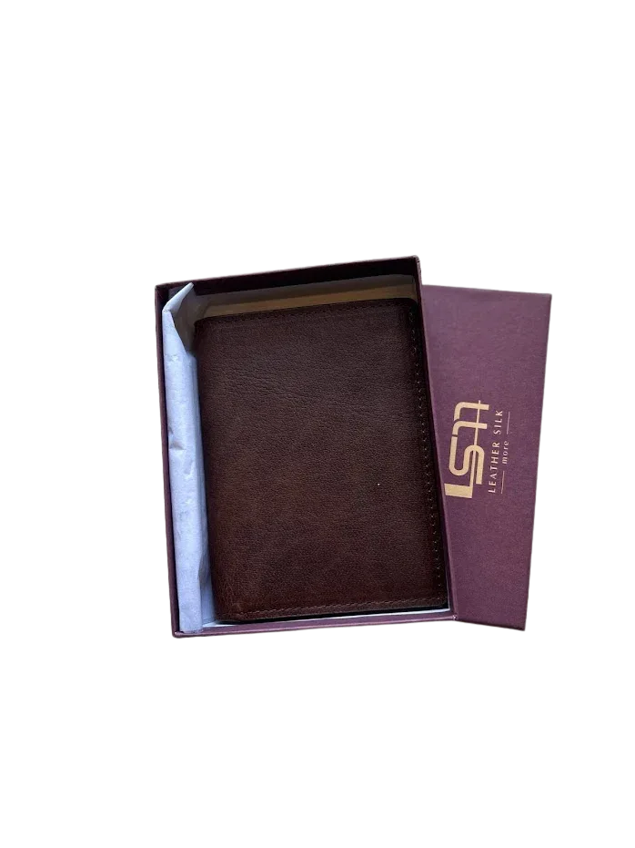 Cambridge Full-Grain Leather Bi-Fold Wallet with RFID Protection