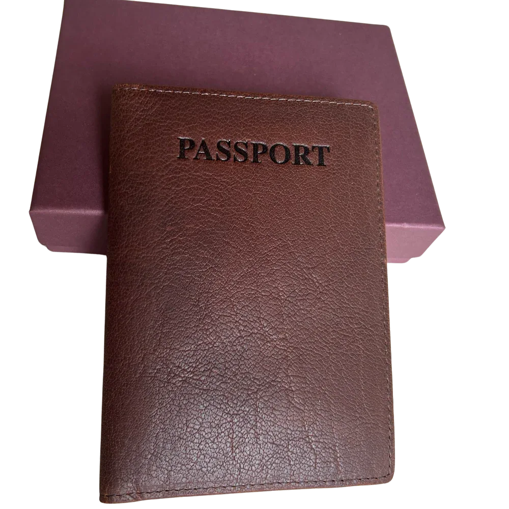 Full-Grain Leather Passport Cover – Cambridge Travel Passport Holder