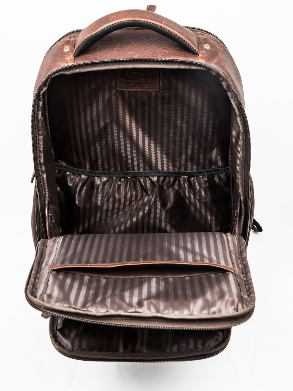 16" Cambridge Full-Grain Leather Laptop Backpack