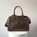 Crazy Horse Leather Weekender Bag – Full-Grain Travel Duffel with Laptop Pocket