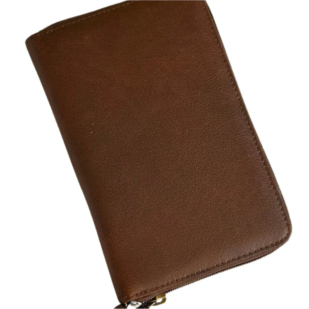 Cambridge Full-Grain Leather Double-Zip Travel Organizer Wallet